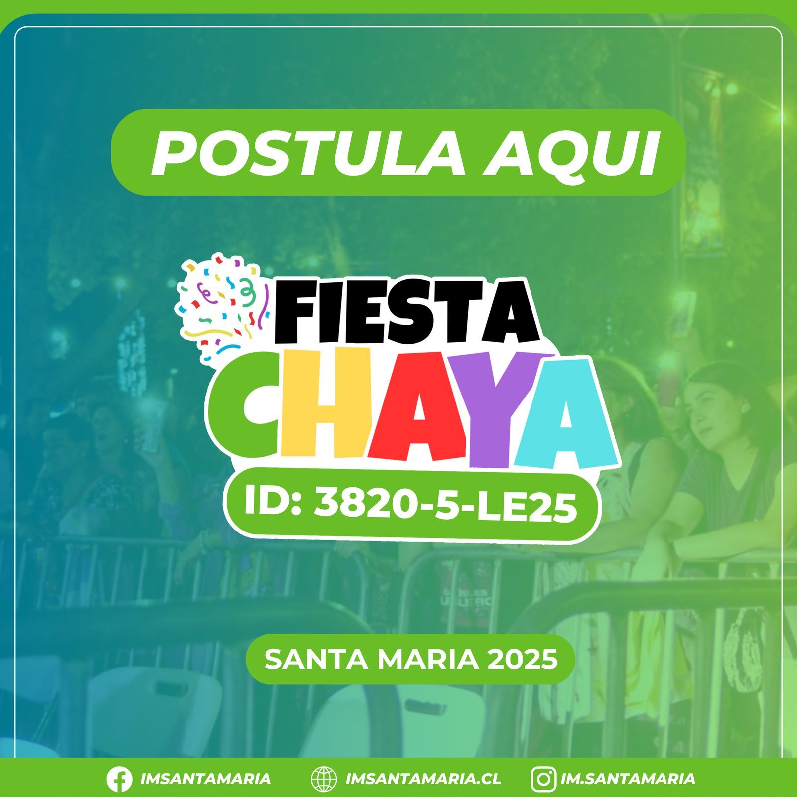 Convocatoria: Fiestas de la Chaya Santa María 2025