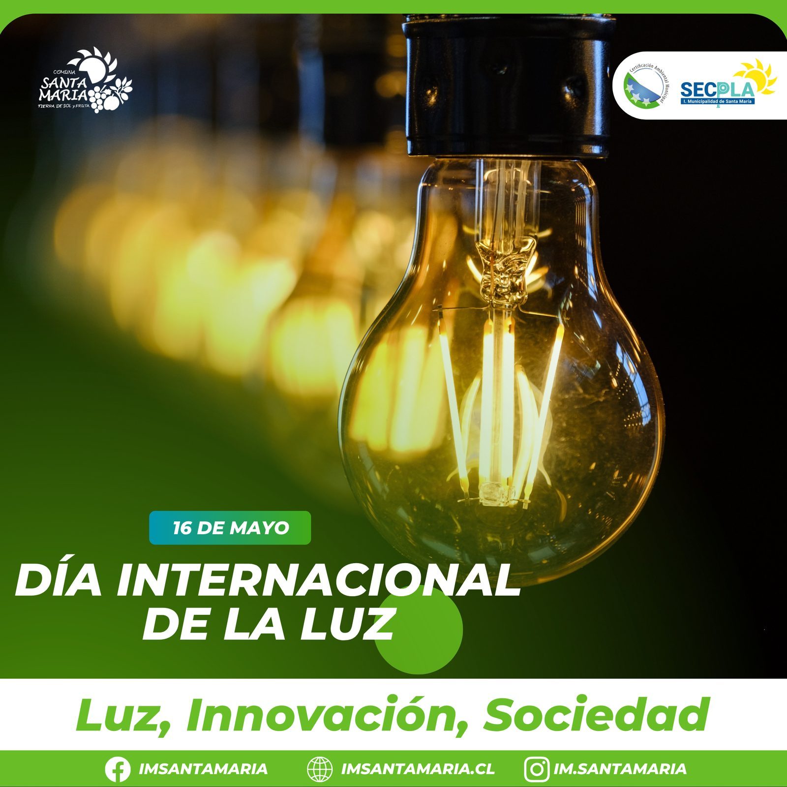 16 de Mayo – “Día Internacional de la Luz”